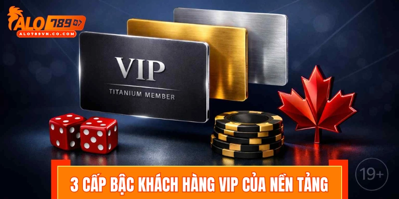 3 cấp bậc khách hàng VIP của nền tảng